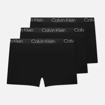 Комплект мужских трусов Calvin Klein Underwear 3-Pack Boxer Brief Modern Structure, цвет чёрный, размер XXL