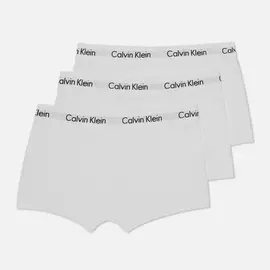 Комплект мужских трусов Calvin Klein Underwear 3-Pack Low Rise Trunk, цвет белый, размер L