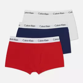 Комплект мужских трусов Calvin Klein Underwear 3-Pack Low Rise Trunk, цвет комбинированный, размер M