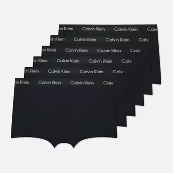 Комплект мужских трусов Calvin Klein Underwear 5-Pack Low Rise Trunk Cotton Stretch, цвет чёрный, размер L