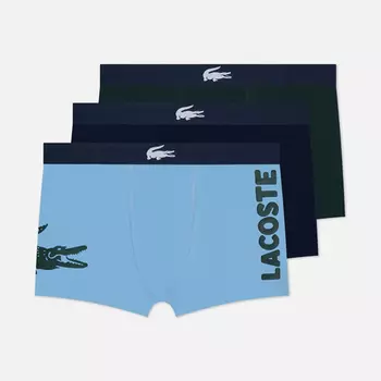 Комплект мужских трусов Lacoste Underwear 3-Pack Mismatched Trunk, цвет комбинированный, размер L