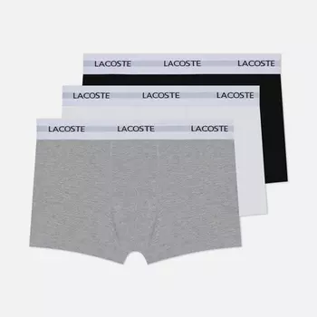 Комплект мужских трусов Lacoste Underwear 3-Pack Stretch Trunks, цвет комбинированный, размер M
