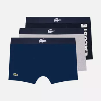 Комплект мужских трусов Lacoste Underwear 3-Pack Stretch Cotton Trunks, цвет комбинированный, размер L