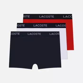 Комплект мужских трусов Lacoste Underwear Microfiber Trunk 3-Pack, цвет комбинированный, размер S