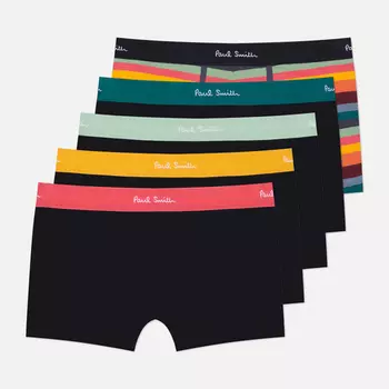Комплект мужских трусов Paul Smith Organic Cotton Artist Stripe Mixed Boxer Briefs 5-Pack, цвет комбинированный, размер L