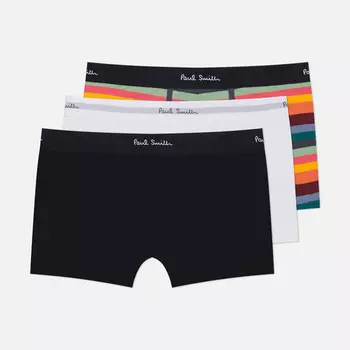 Комплект мужских трусов Paul Smith Organic Cotton Artist Stripe Boxer Briefs 3-Pack, цвет комбинированный, размер XL