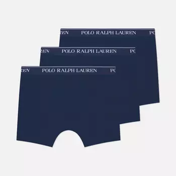 Комплект мужских трусов Polo Ralph Lauren BCI Cotton/Elastane Boxer Brief 3-Pack, цвет синий, размер XL