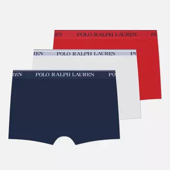 Комплект мужских трусов Polo Ralph Lauren BCI Cotton/Elastane Classic Trunk 3-Pack, цвет комбинированный, размер M