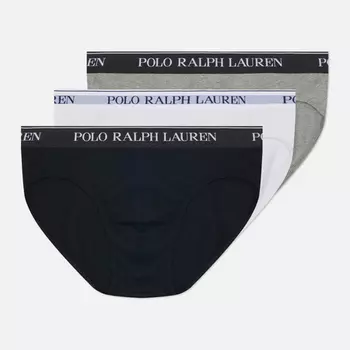 Комплект мужских трусов Polo Ralph Lauren BCI Cotton/Elastane Low Rise Brief 3-Pack, цвет комбинированный, размер M