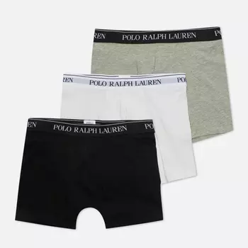 Комплект мужских трусов Polo Ralph Lauren BCI Cotton/Elastane Boxer Brief 3-Pack, цвет комбинированный, размер XXL