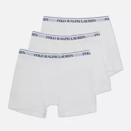Комплект мужских трусов Polo Ralph Lauren Boxer Brief 3-Pack, цвет белый, размер XL