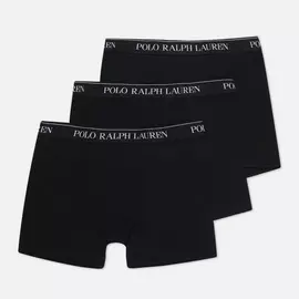 Комплект мужских трусов Polo Ralph Lauren Boxer Brief 3-Pack, цвет чёрный, размер XXL