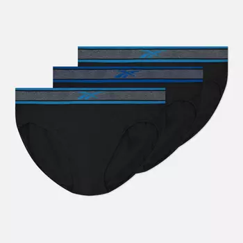 Комплект мужских трусов Reebok Kyal 3-Pack, цвет чёрный, размер S