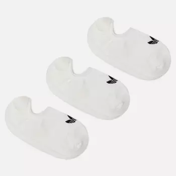 Комплект носков adidas Originals No-Show 3-Pack, цвет белый, размер 37-39 EU