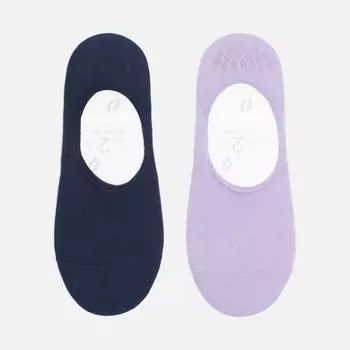 Комплект носков Burlington Everyday No Show 2-Pack, цвет комбинированный, размер 37-38 EU