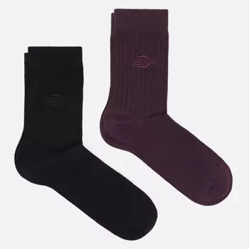 Комплект носков Dickies 2-Pack Rib, цвет комбинированный, размер 39-42 EU