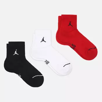 Комплект носков Jordan 3-Pack Everyday Ankle, цвет комбинированный, размер 42-46 EU