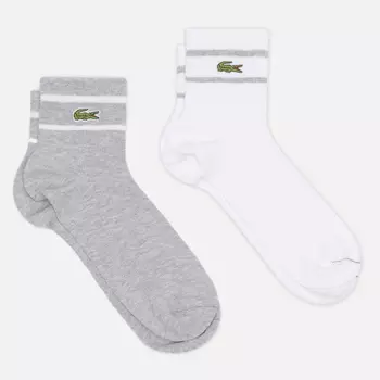 Комплект носков Lacoste 2-Pack Striped, цвет комбинированный, размер 35-38 EU