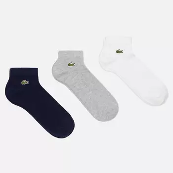 Комплект носков Lacoste 3-Pack Low, цвет комбинированный, размер 39-42 EU