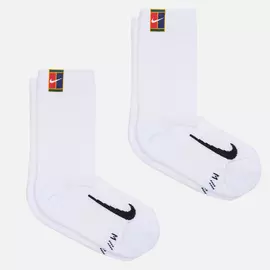 Комплект носков Nike 2-Pack Multiplier Crew Cushioned, цвет белый, размер 42-46 EU