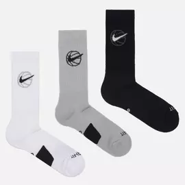 Комплект носков Nike 3-Pack Everyday Crew Basketball, цвет , размер 38-42 EU