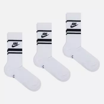 Комплект носков Nike 3-Pack Everyday Essential Crew, цвет белый, размер 42-46 EU