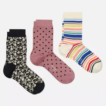 Комплект носков Paul Smith Patterned Seasonal 3-Pack, цвет комбинированный, размер 35-40 EU