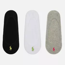 Комплект носков Polo Ralph Lauren Ultra Low 3-Pack, цвет , размер 35-40 EU