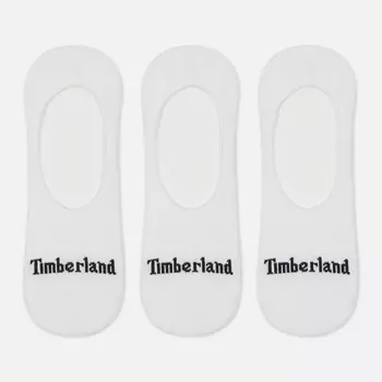 Комплект носков Timberland 3-Pack Stratham No-Show, цвет белый, размер 39-43 EU