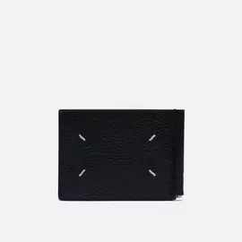 Кошелек Maison Margiela Contrast Stitch Grained Texture, цвет чёрный