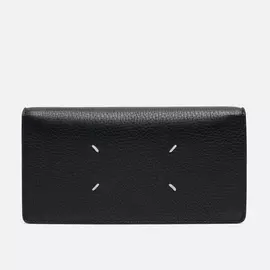 Кошелек Maison Margiela Four Stitch Travel Leather, цвет чёрный