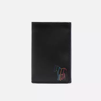 Кошелек Paul Smith Stripe Zebra Trifold, цвет чёрный