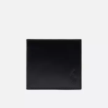 Кошелек Polo Ralph Lauren Signature Pony Leather Billfold Coin, цвет чёрный