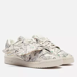 Кроссовки adidas Originals x Jeremy Scott Forum Wings Money Low, цвет бежевый, размер 46.5 EU