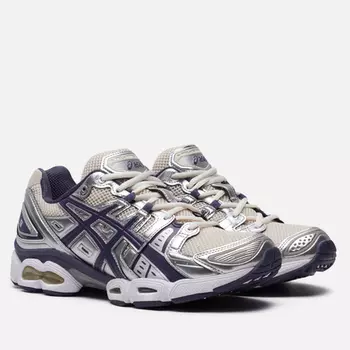 Кроссовки ASICS Gel-Nimbus 9, цвет серебряный, размер 44 EU
