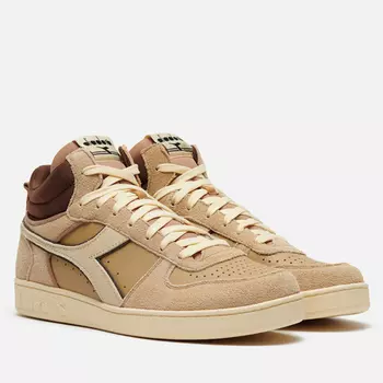 Кроссовки Diadora Magic Basket Demi Cut Suede Leather, цвет бежевый, размер 39 EU