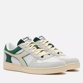 Кроссовки Diadora Magic Basket Low Suede Leather, цвет белый, размер 47 EU