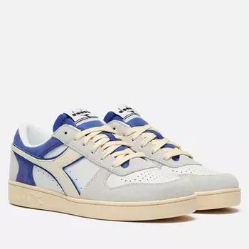 Кроссовки Diadora Magic Basket Low Suede Leather, цвет белый, размер 47 EU