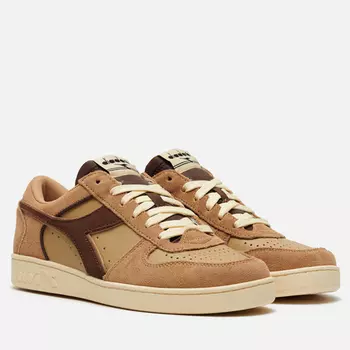 Кроссовки Diadora Magic Basket Low Suede Leather, цвет коричневый, размер 46 EU