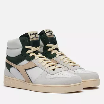Кроссовки Diadora Magic Basket Mid Suede, цвет белый, размер 40 EU