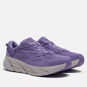 Кроссовки Hoka One One Clifton Suede, цвет фиолетовый, размер 38.5 EU