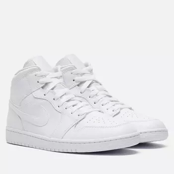 Кроссовки Jordan Wmns Air Jordan 1 Mid, цвет белый, размер 44.5 EU