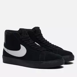 Кроссовки Nike SB Zoom Blazer Mid, цвет чёрный, размер 37.5 EU