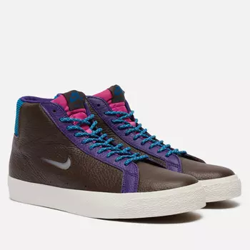 Кроссовки Nike SB Zoom Blazer Mid Premium, цвет коричневый, размер 41 EU