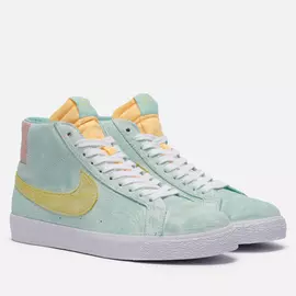 Кроссовки Nike SB Zoom Blazer Mid PRM, цвет зелёный, размер 41 EU