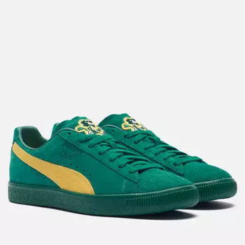 Кроссовки Puma Clyde Super, цвет зелёный, размер 45 EU