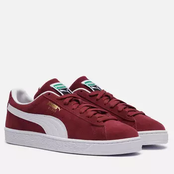 Кроссовки Puma Suede Classic, цвет бордовый, размер 40 EU
