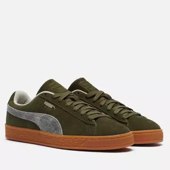 Кроссовки Puma Suede Reward, цвет зелёный, размер 38.5 EU