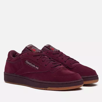 Кроссовки Reebok Club C 85, цвет бордовый, размер 41 EU