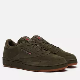 Кроссовки Reebok Club C 85, цвет оливковый, размер 43 EU